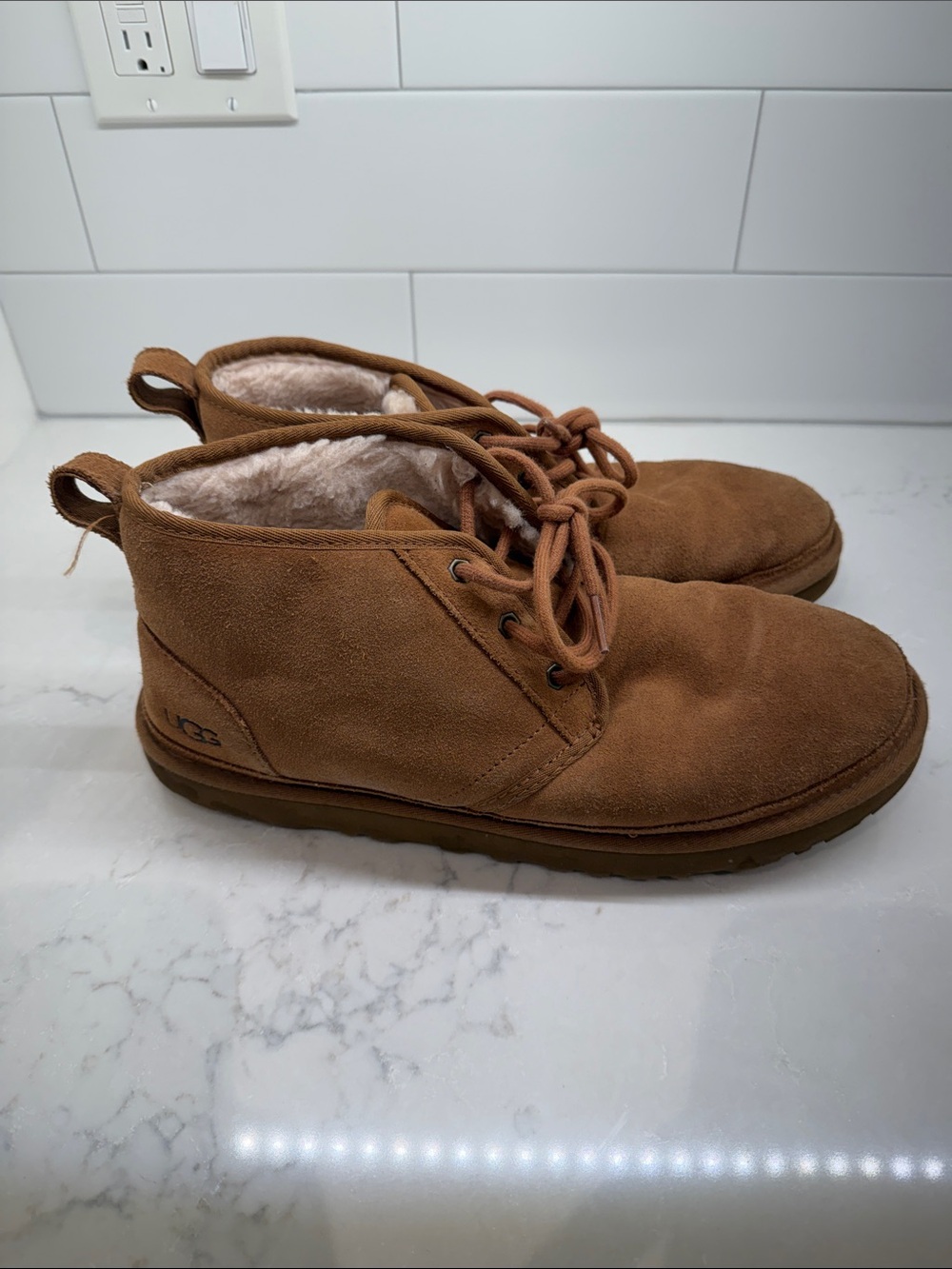 UGG Men’s Chestnut Lace-Up Suede Booties